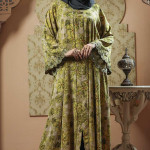 Floral Printed Borka Design with Stone Work